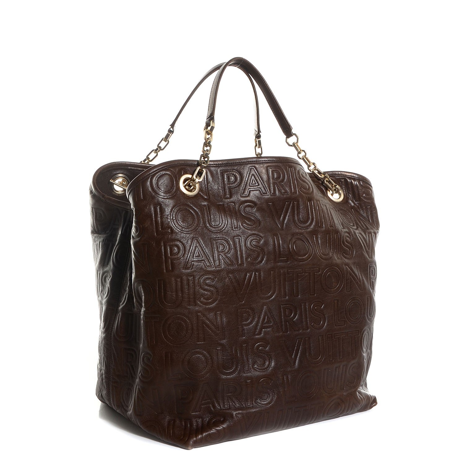 Louis Vuitton Monogram Paris Souple Whisper GM Chocolate 3 of 7