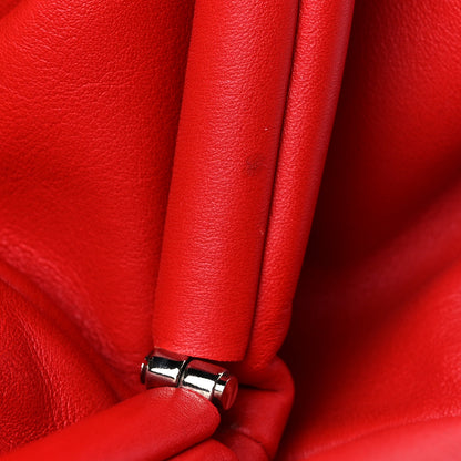 Bottega Veneta Smooth Butter Calf The Pouch Oversized Clutch Bright Red 15 of 15