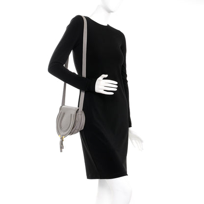 Chloe Calfskin Mini Marcie Round Crossbody Bag Cashmere Grey 2 of 11