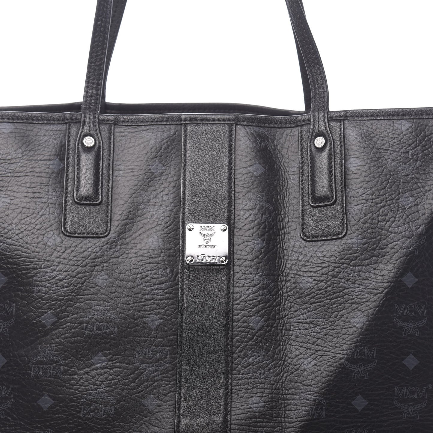 Visetos Large Liz Reversible Shopper Tote Black