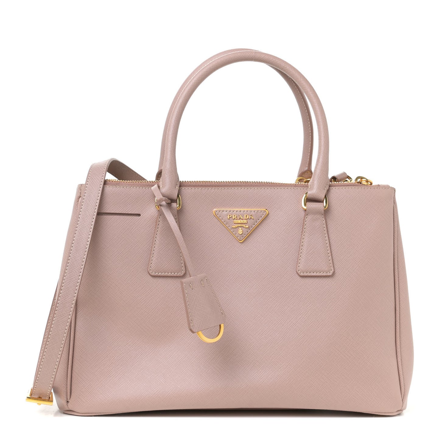 Saffiano Small Galleria Double Zip Tote Cammeo