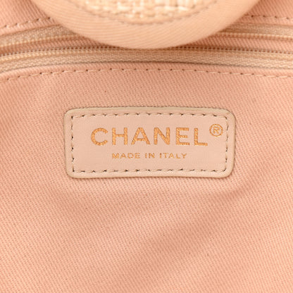 Chanel Mixed Fibers Calfskin Medium Deauville Tote Light Beige 5 of 9