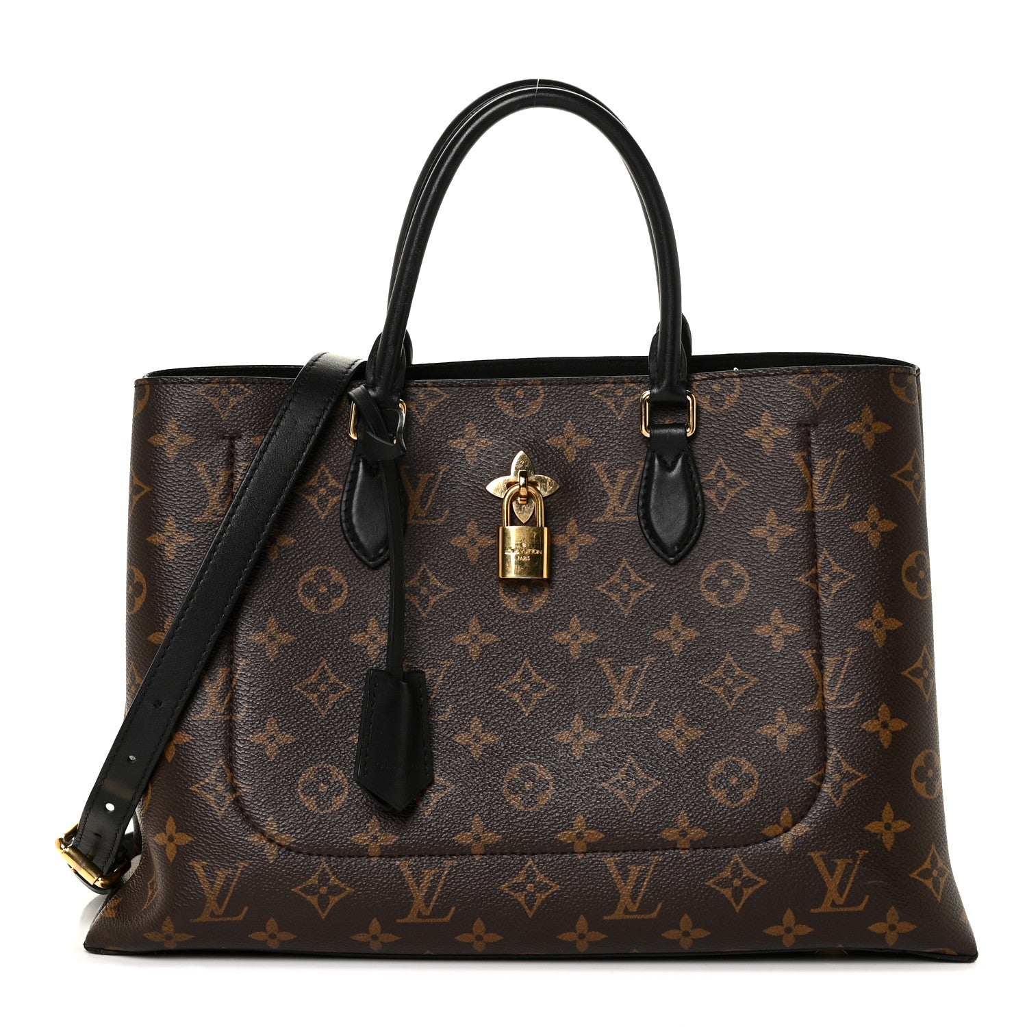 Louis Vuitton Monogram Flower Tote Black 1 of 10