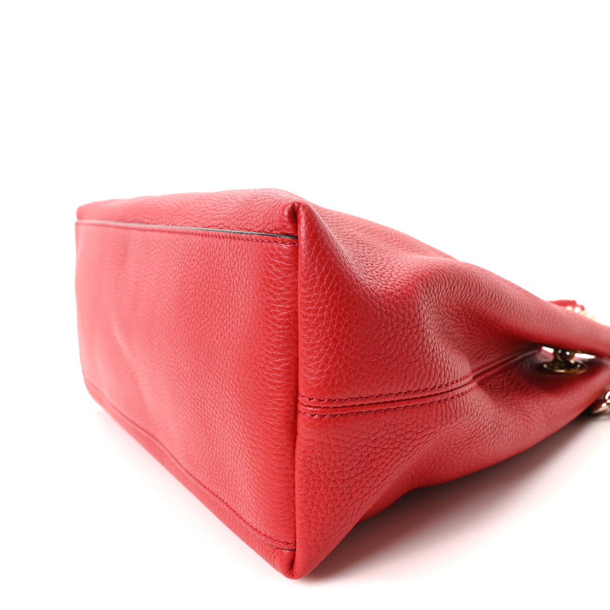Cellarius Calfskin Medium Soho Chain Shoulder Bag Vibrant Red