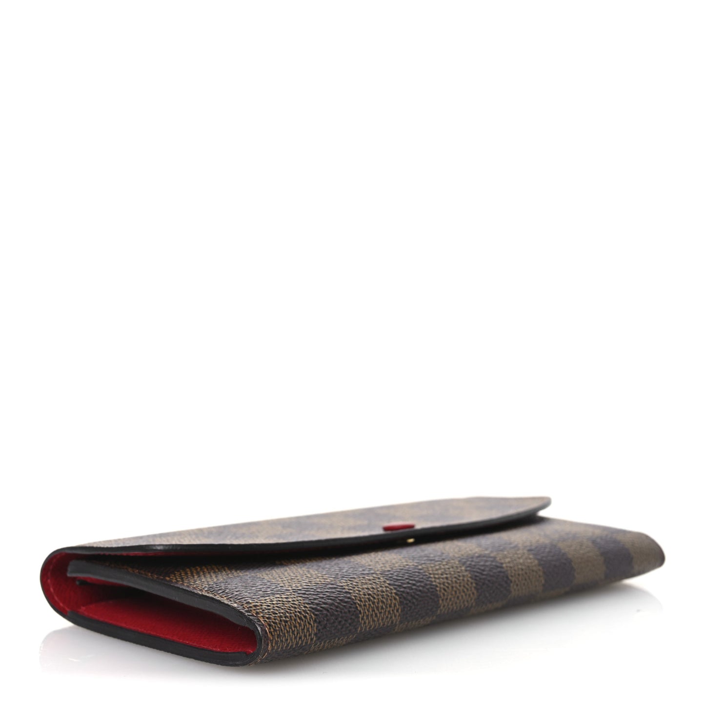 Damier Ebene Emilie Wallet Red