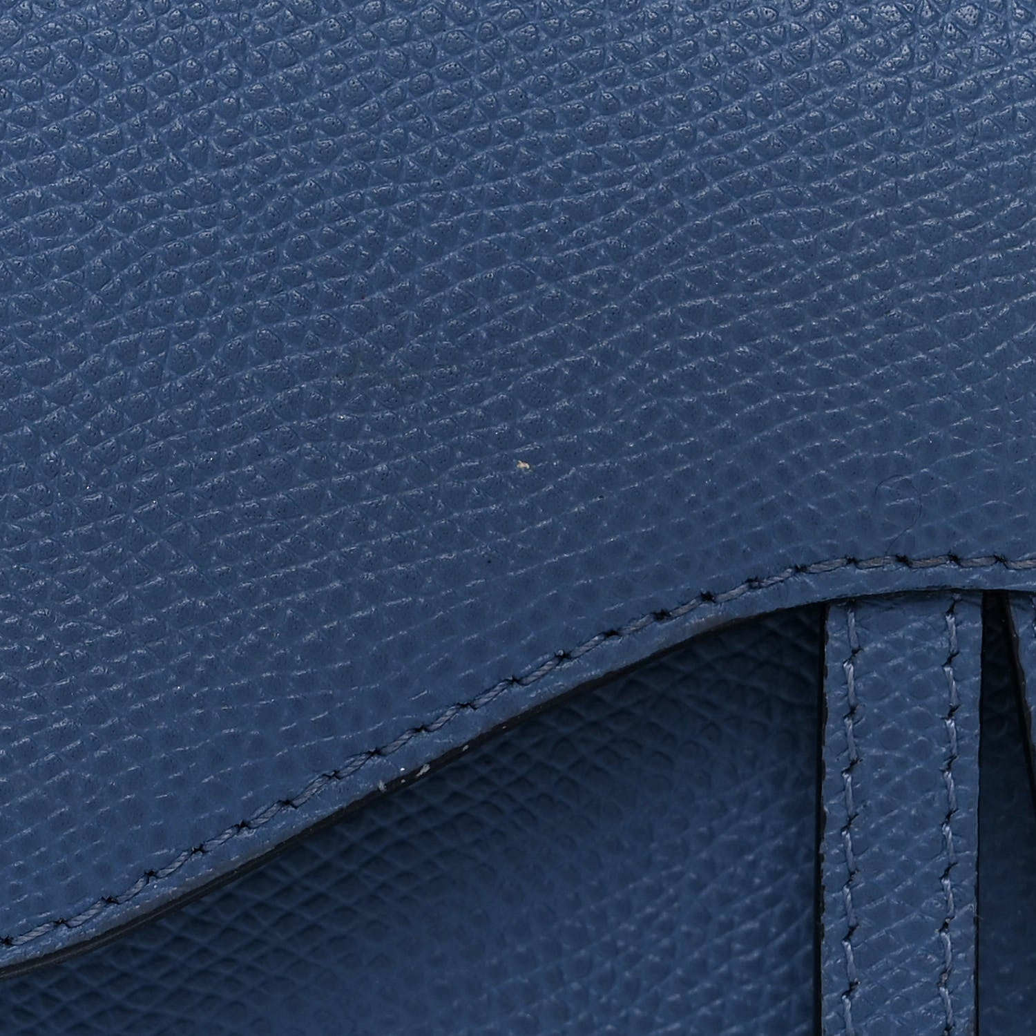 Christian Dior Grained Calfskin Saddle Belt Bag Denim Blue 11 of 12
