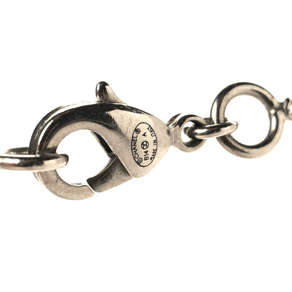 Chanel Pearl Twisted CC Drop Necklace Silver 4 of 4