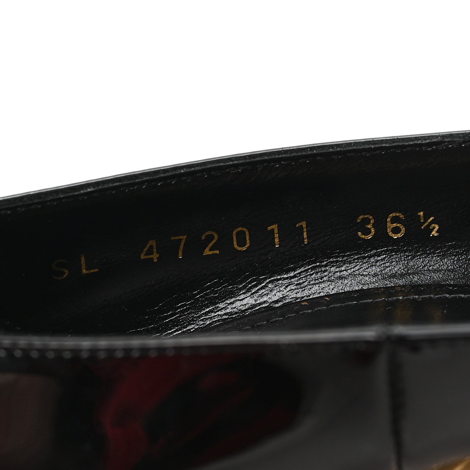 Saint Laurent Patent Opyum 110 Pumps 36.5 Black Gold 9 of 9