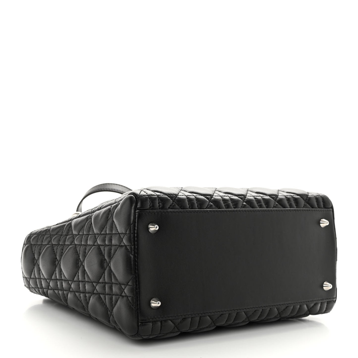 Lambskin Cannage Medium Lady Dior Black
