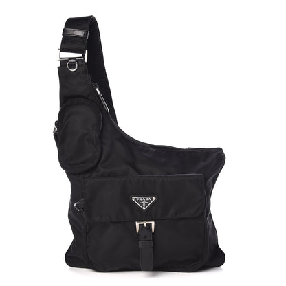 Prada Nylon Vela Sling Messenger Bag Black 1 of 9