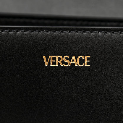 Versace Calfskin Medium Greca Goddess Shoulder Bag Black 6 of 11