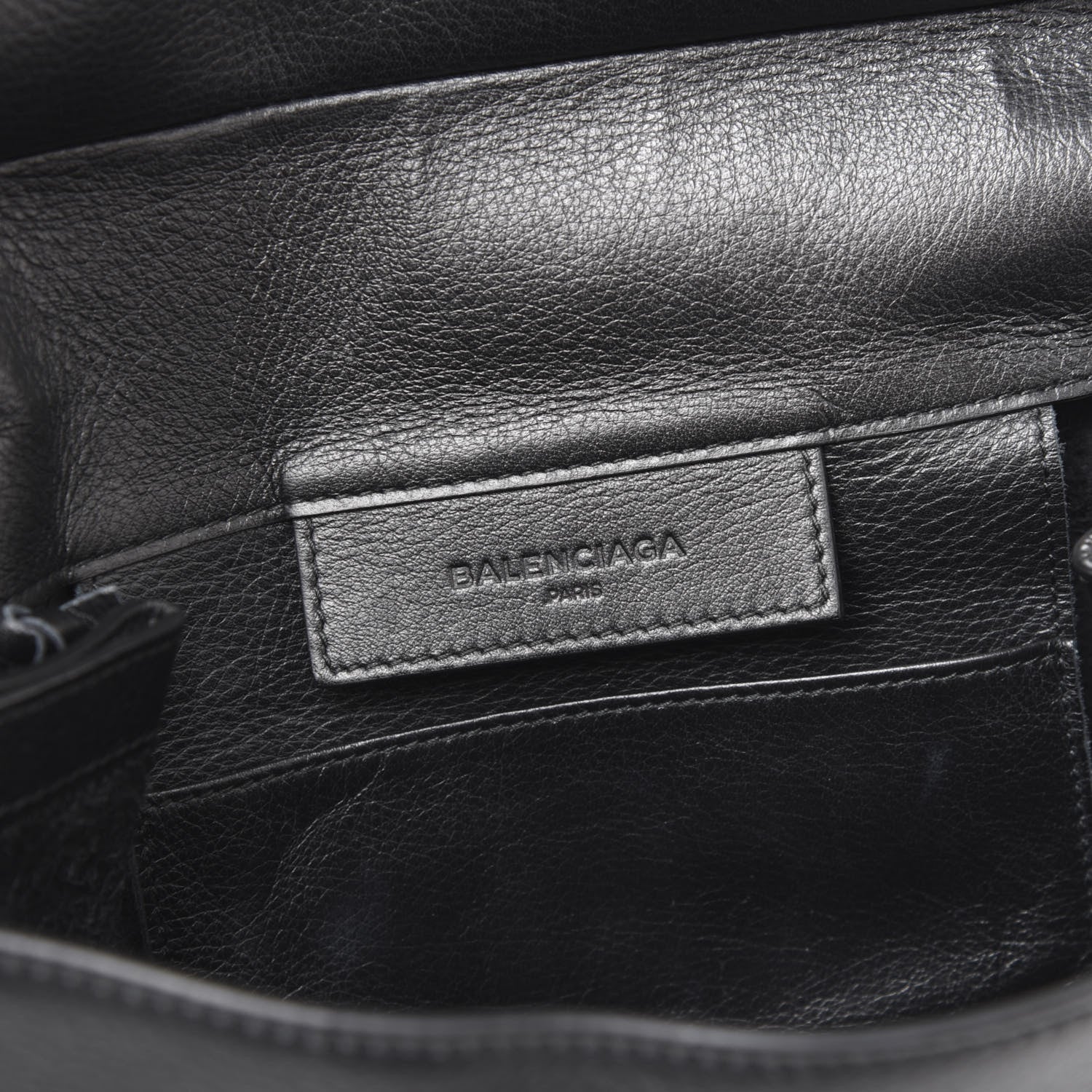 Balenciaga Veau Papier Sight Clutch Black 7 of 9