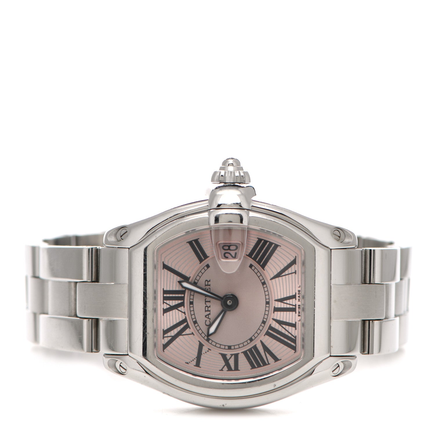 Cartier Stainless Steel 31mm Roadster Quartz Watch Pink 2 of 6