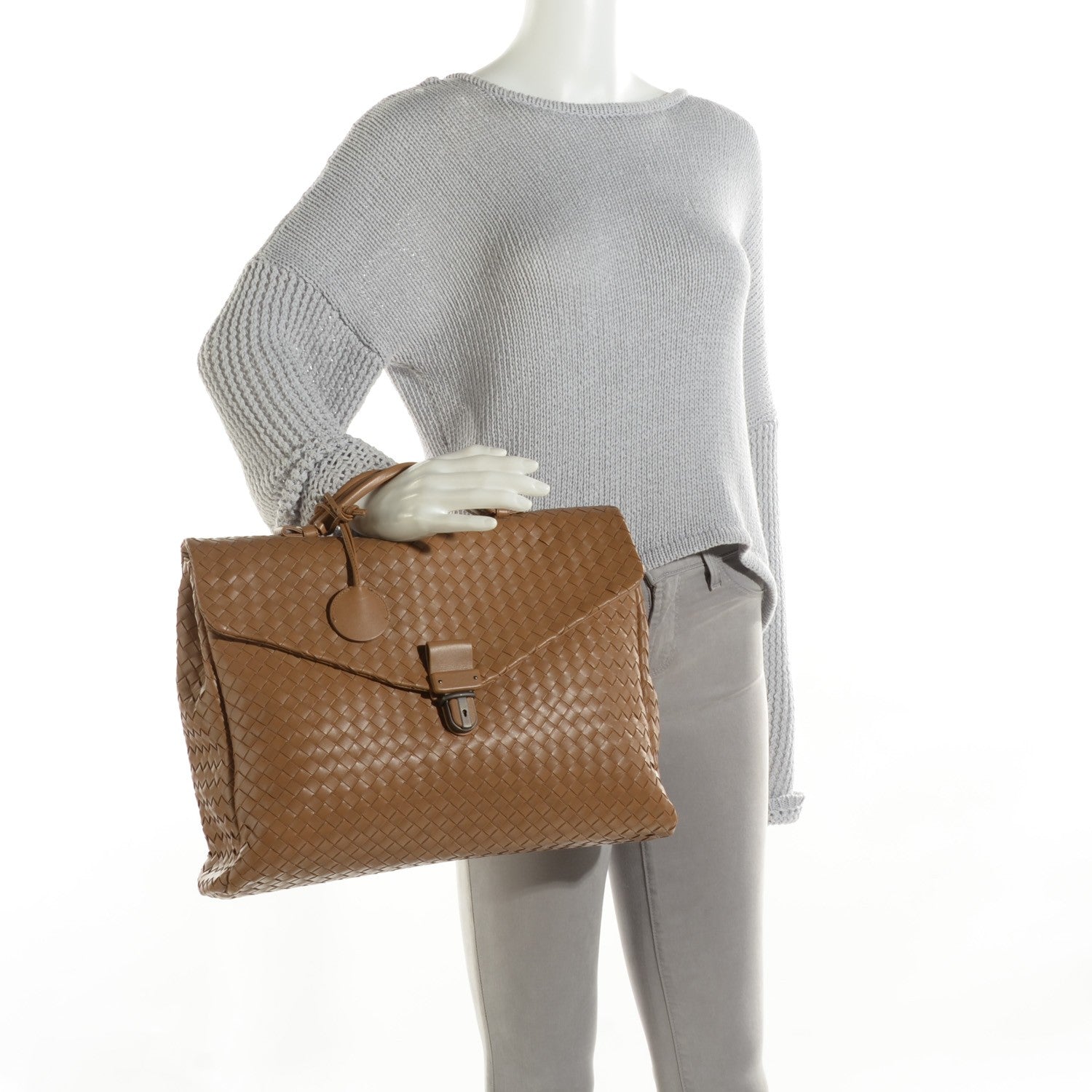 Bottega Veneta Intrecciato VN Briefcase Chene 2 of 8