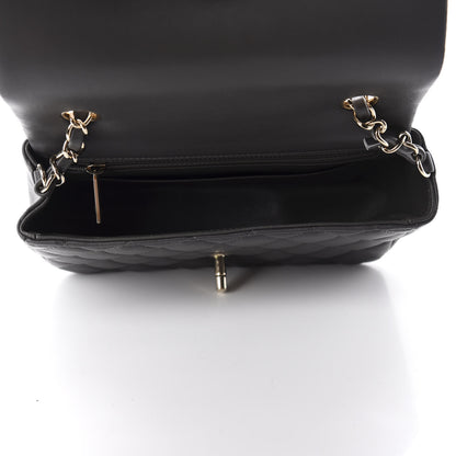 Chanel Lambskin Quilted Mini Rectangular Flap Grey 5 of 13