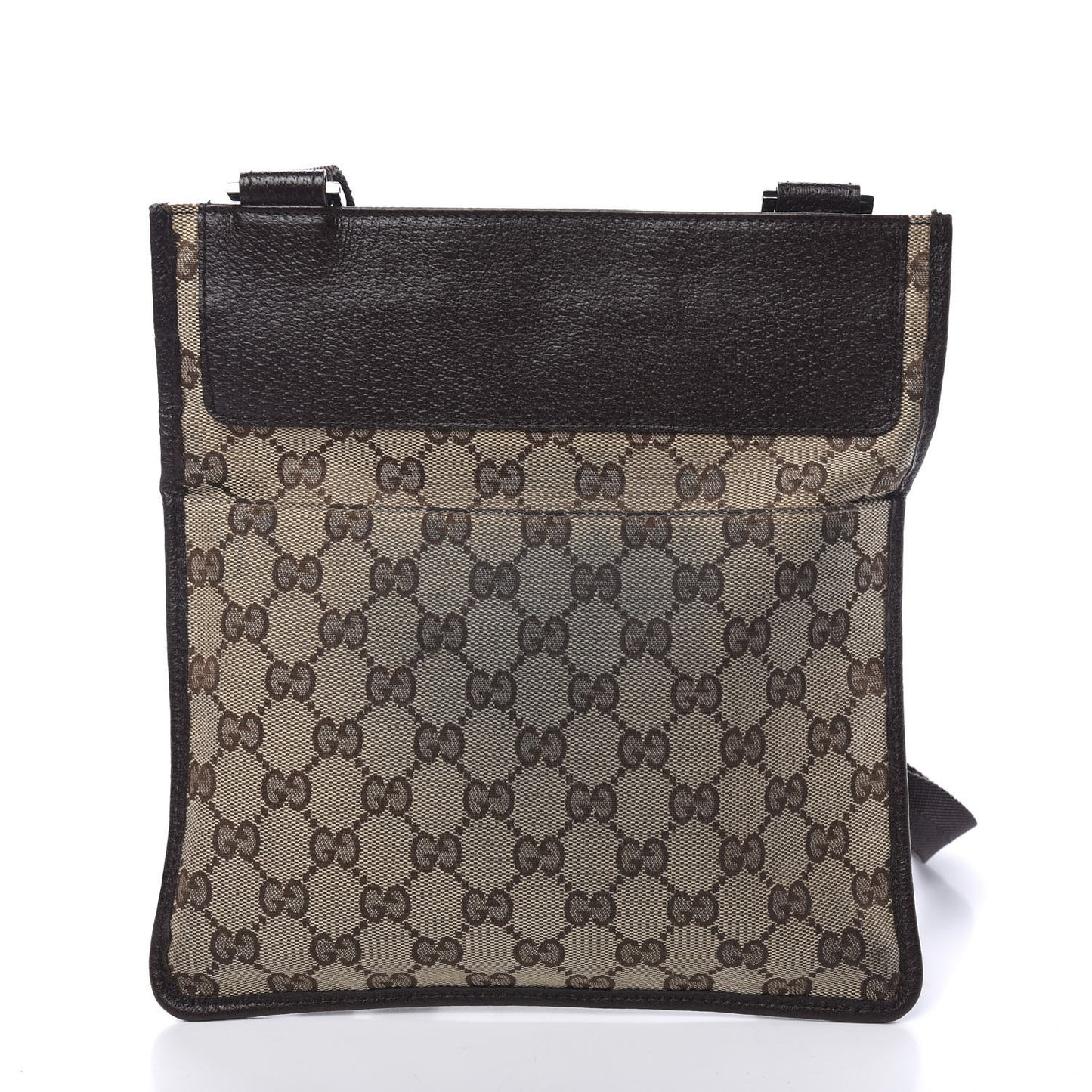 Monogram Messenger Crossbody Bag Dark Brown