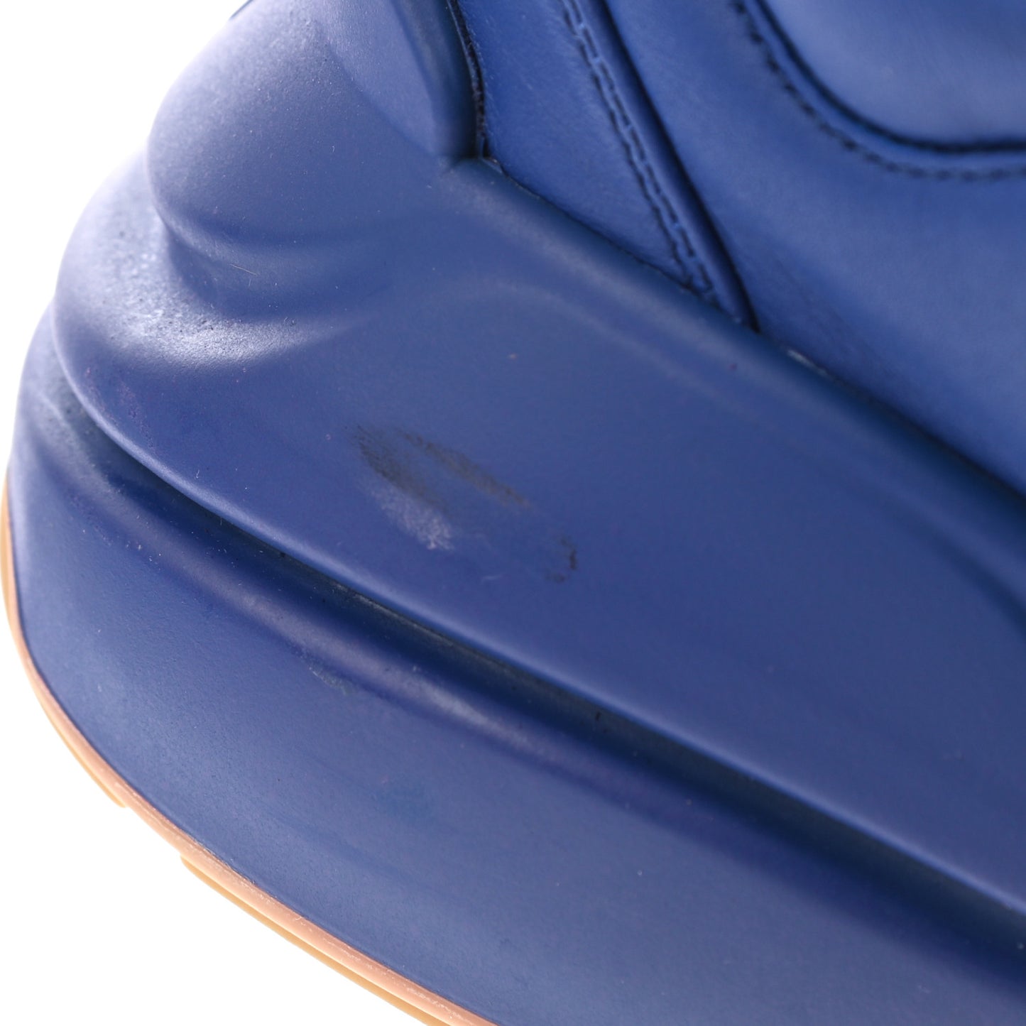 X MLB Calfskin NY Yankees Mens Rhyton Sneakers 10.5 Electric Blue