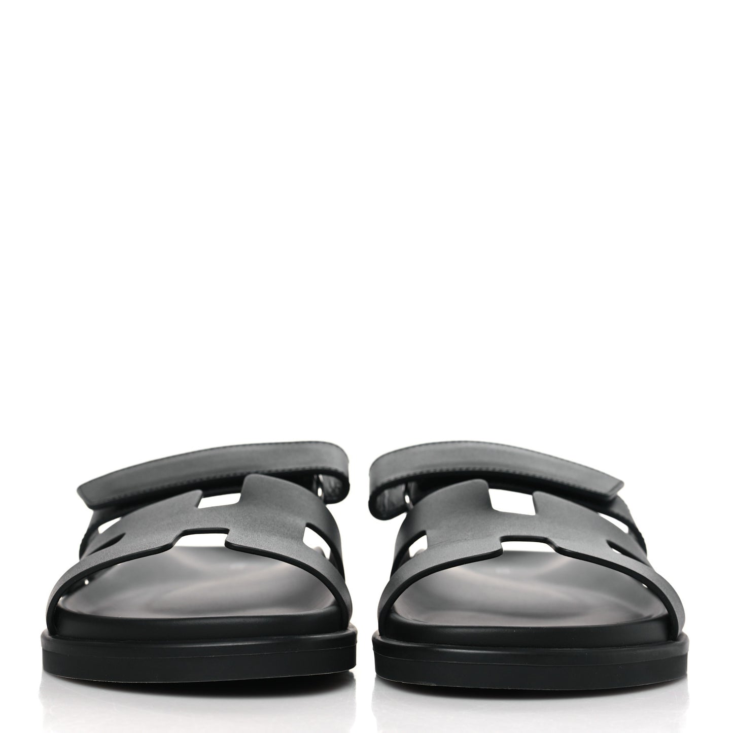 Calfskin Womens Chypre Sandals 38.5 Black