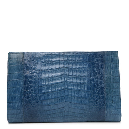 Nancy Gonzalez Crocodile Clutch Blue 1 of 6