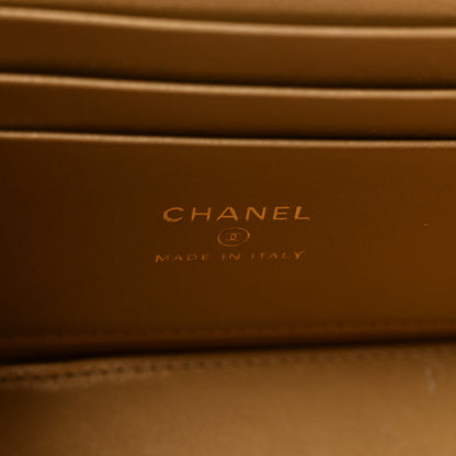 Chanel Lambskin Quilted Small Pearl Crush Vanity Case With Chain Red 5 of 11