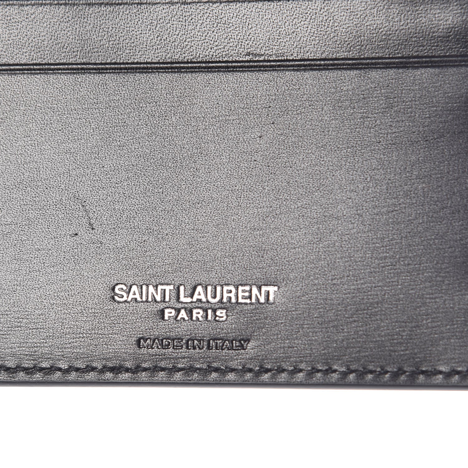 Saint Laurent Calfskin Bill Clip Card Case Black 6 of 8