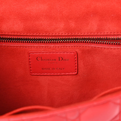 Christian Dior Lambskin Cannage Large Dioraddict Flap Red 6 of 16