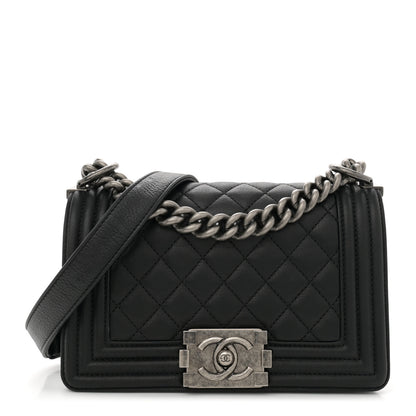 Chanel Calfskin Quilted Small Boy Flap Black 1 of 11