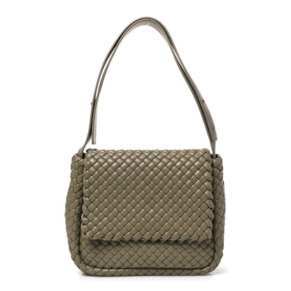 Bottega Veneta Nappa Intrecciato Small Cobble Messenger Bag Travertine 1 of 11
