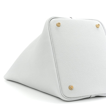 Hermes Taurillon Clemence Picotin Lock 22 MM Bleu Pale 9 of 11