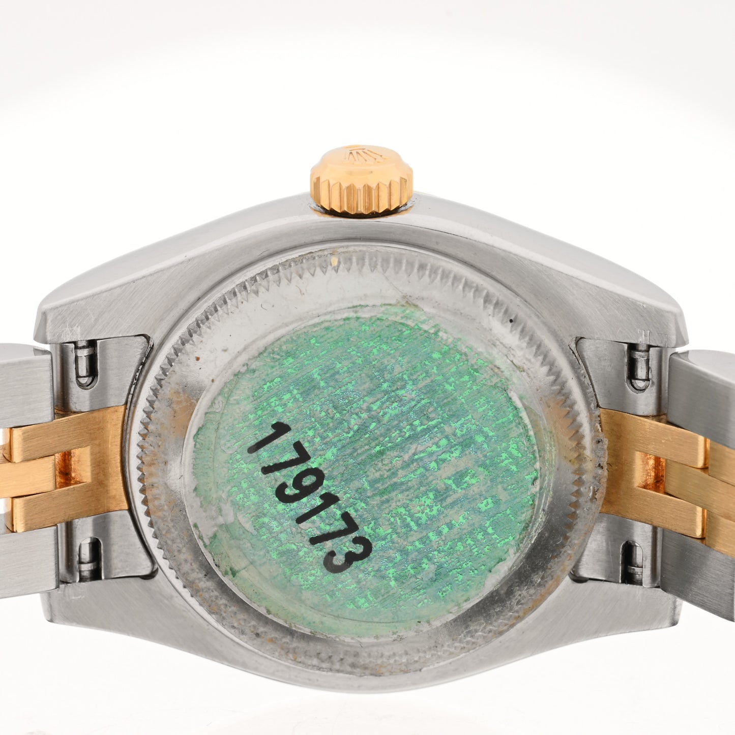 Stainless Steel 18K Yellow Gold 26mm Oyster Perpetual Datejust Watch White Roman 179173