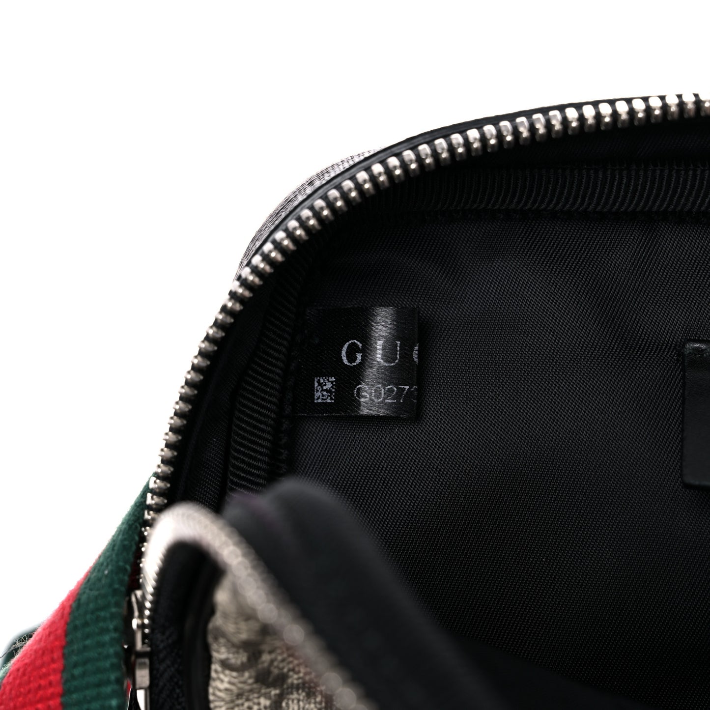 GG Supreme Monogram Web Belt Bag Black