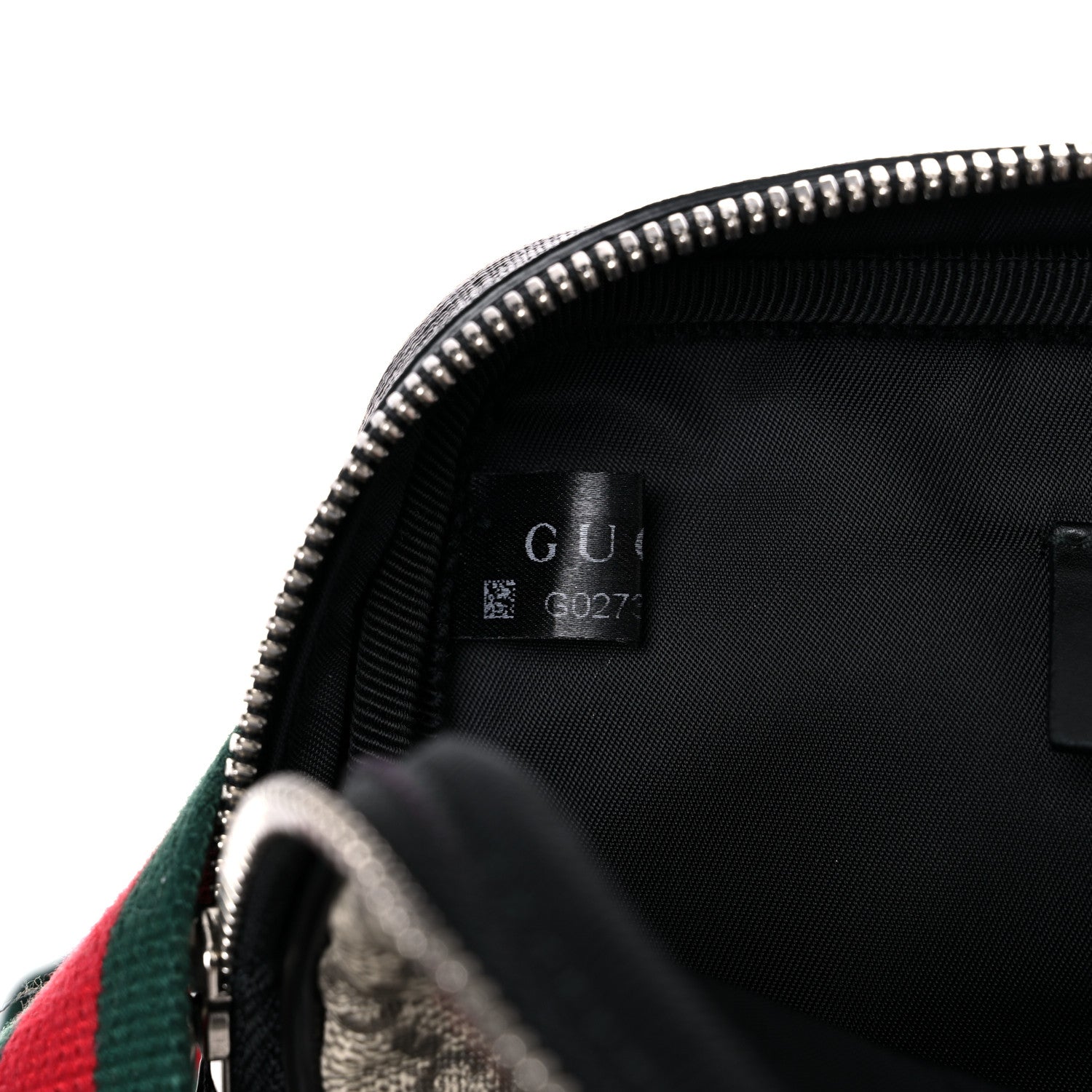 Gucci GG Supreme Monogram Web Belt Bag Black 9 of 15