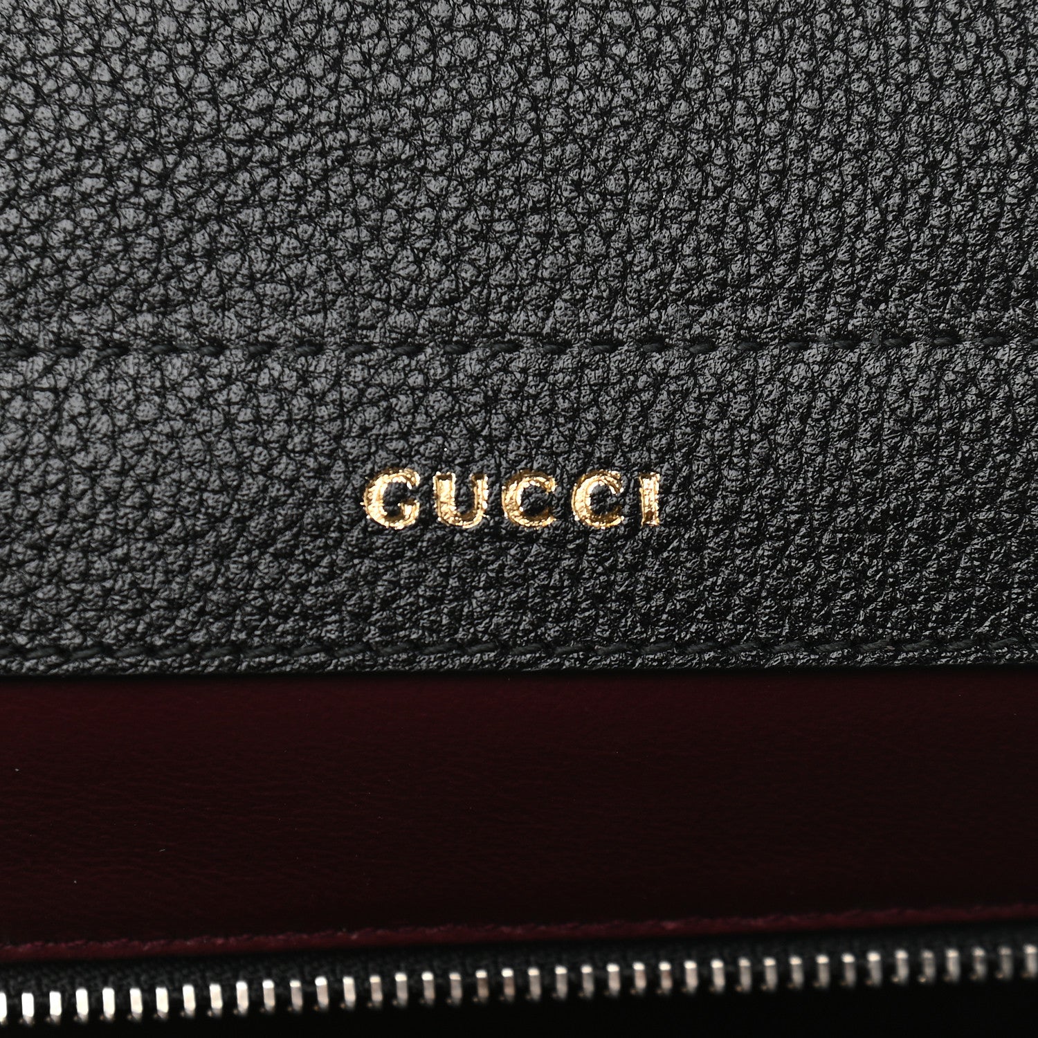 Gucci Grainy Calfskin Small Zumi Top Handle Bag Black 6 of 10