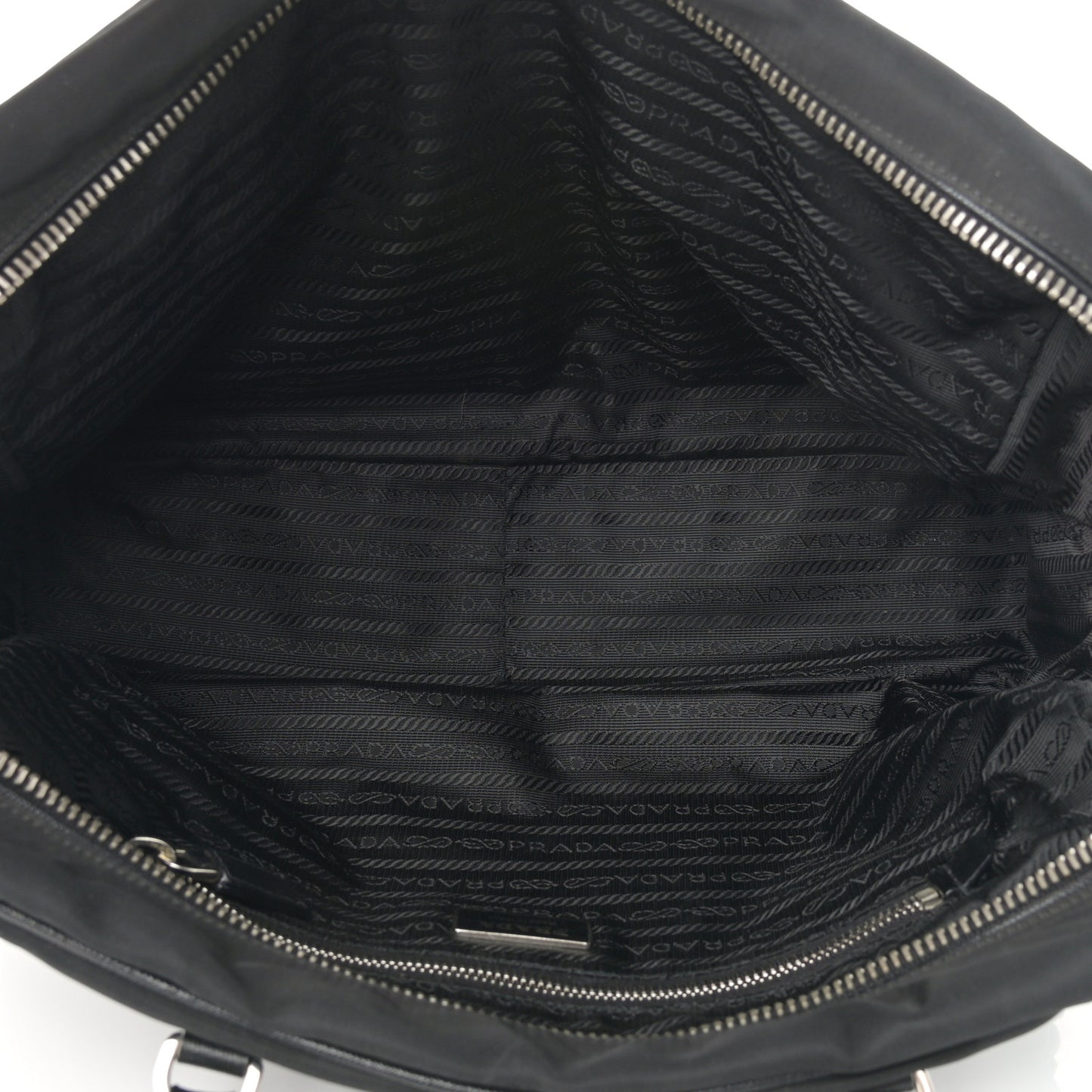 Tessuto Nylon Saffiano Tote Black