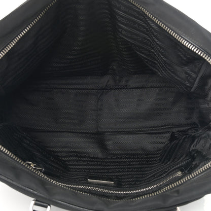 Prada Tessuto Nylon Saffiano Tote Black 5 of 15