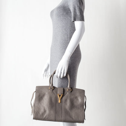 Saint Laurent Leather Medium Cabas ChYc Taupe 2 of 10