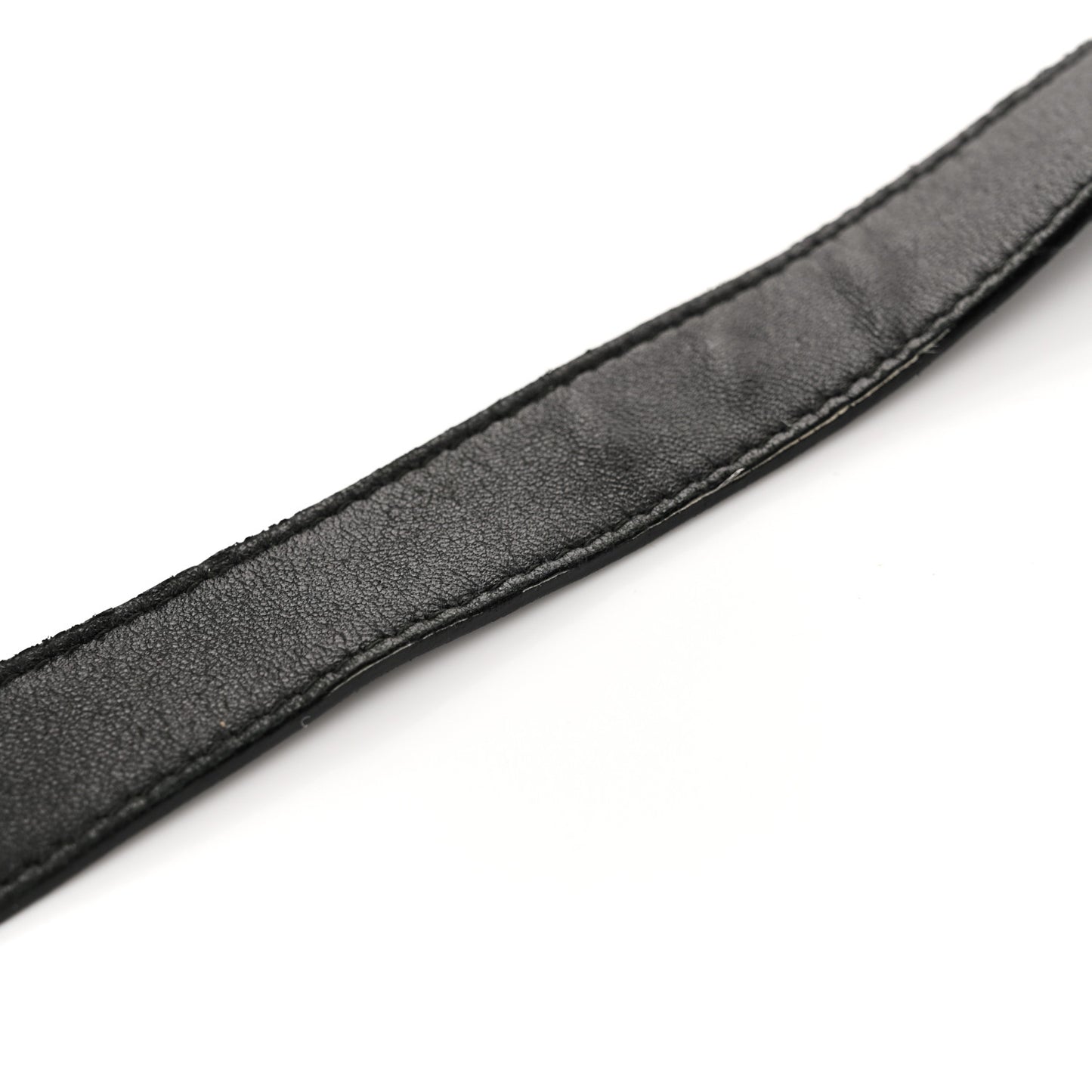 Shearling Gold Metallic Edge Hardware Mini City Black