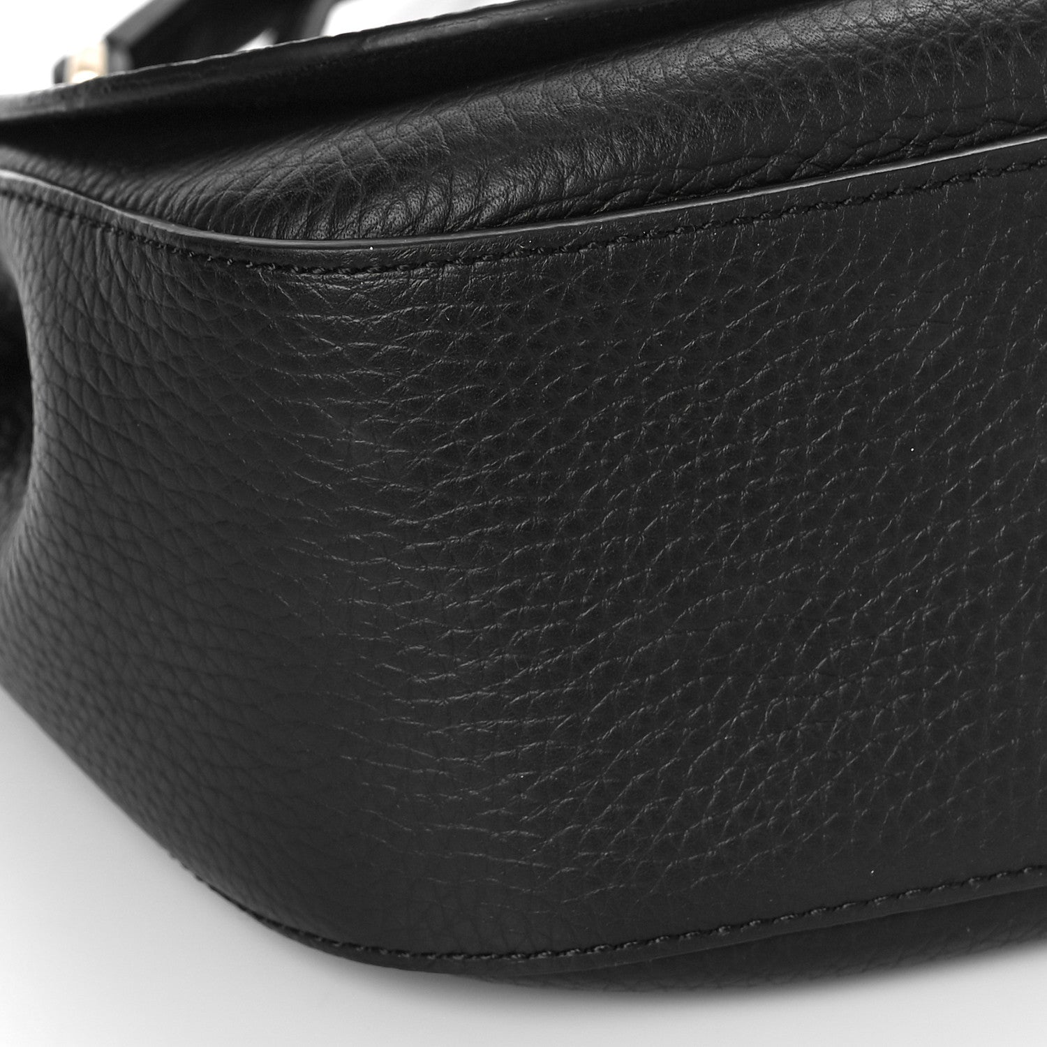 Mulberry Small Classic Grain Calfskin Amberley Satchel Black 7 of 8