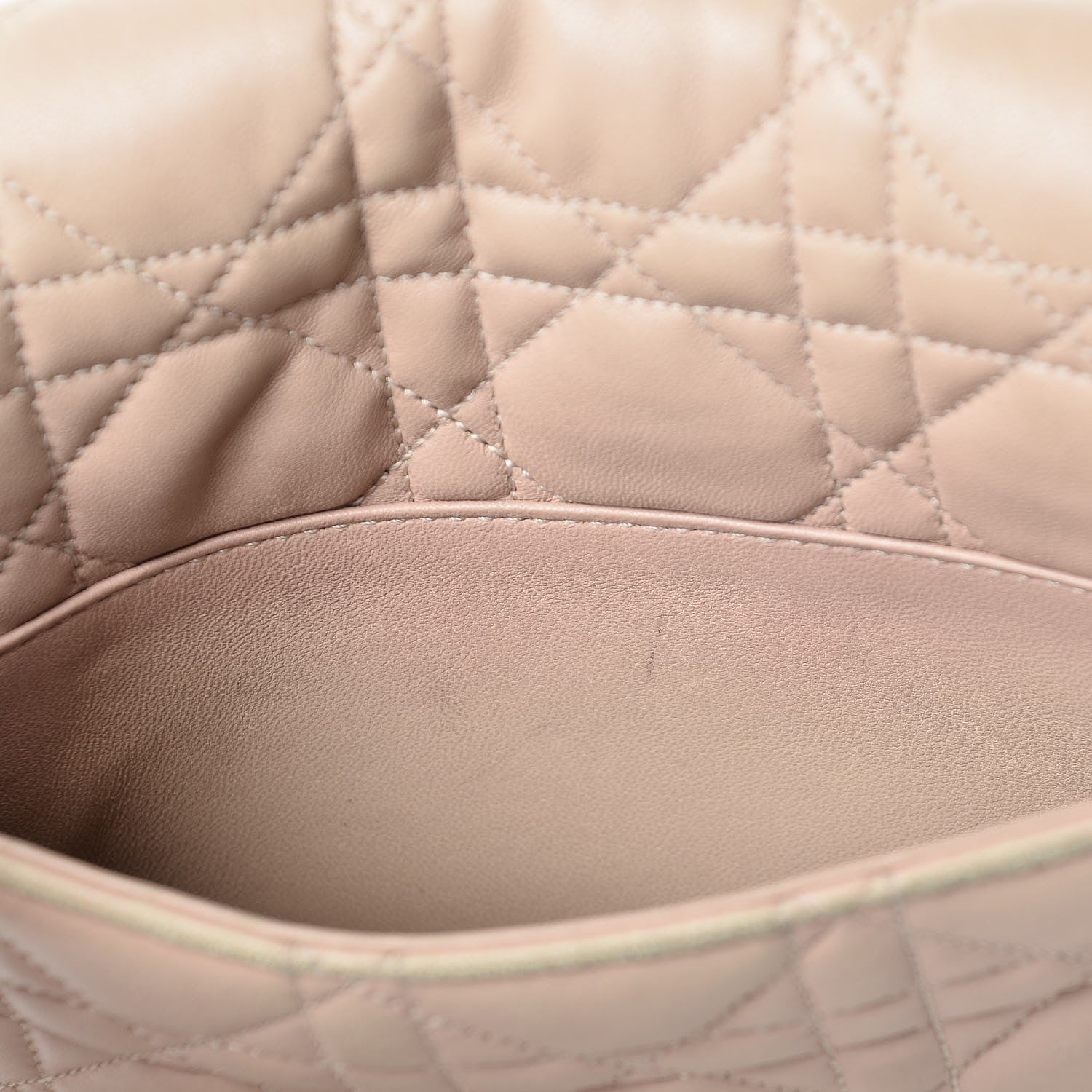 Christian Dior Lambskin Cannage Miss Dior Promenade Pouch Beige 13 of 22