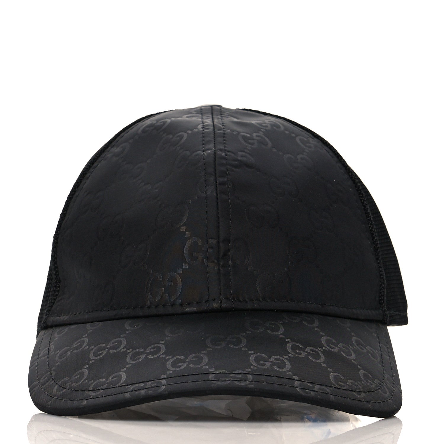 Gucci Nylon Monogram Baseball Hat M Black 2 of 7