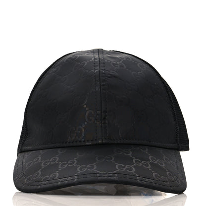 Gucci Nylon Monogram Baseball Hat M Black 2 of 7