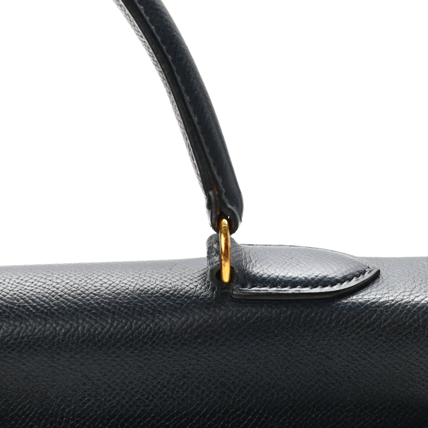 Hermes Courchevel Kelly Retourne 35 Bleu Marine 12 of 15