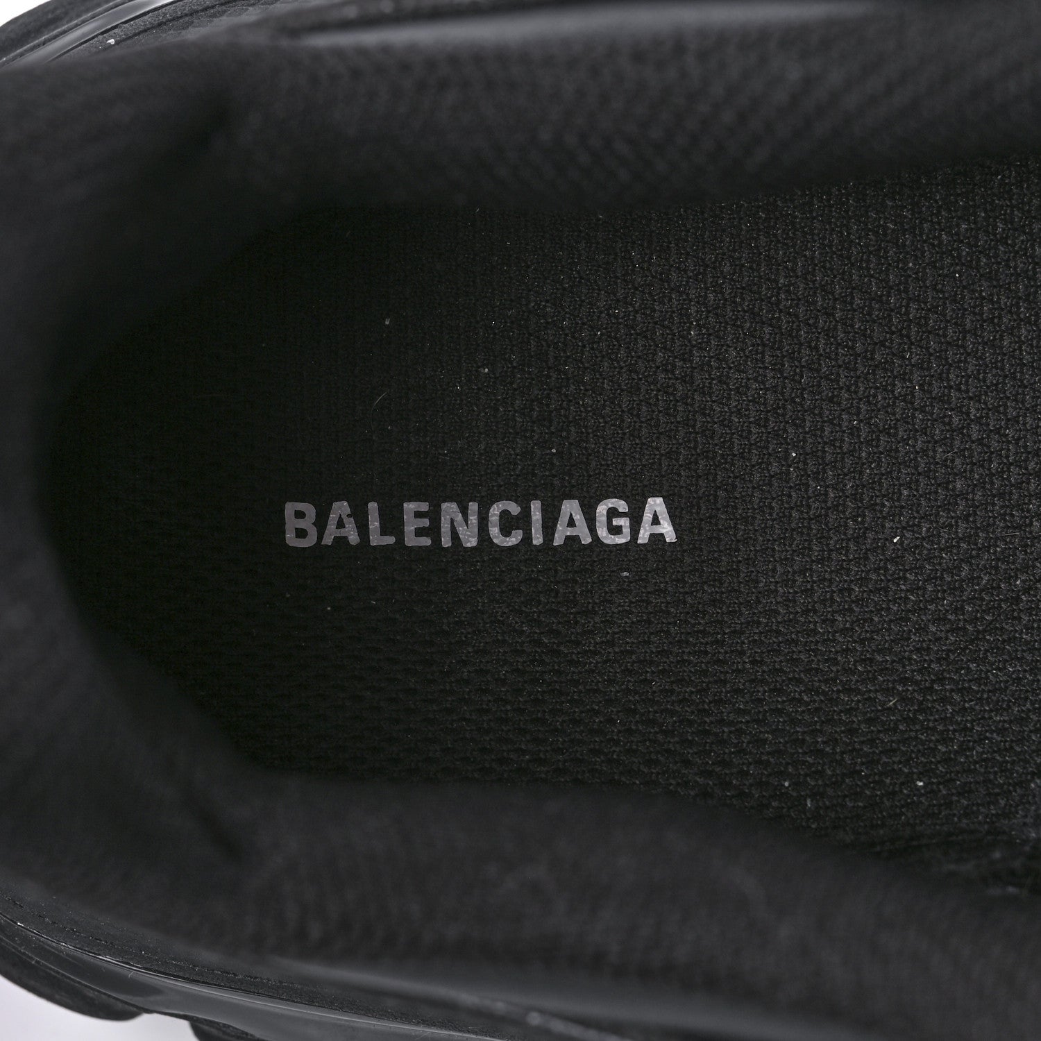 Balenciaga Rubber Mesh Monocolor Clear Sole Womens Track.2 Open Sneakers 38 Black 8 of 8