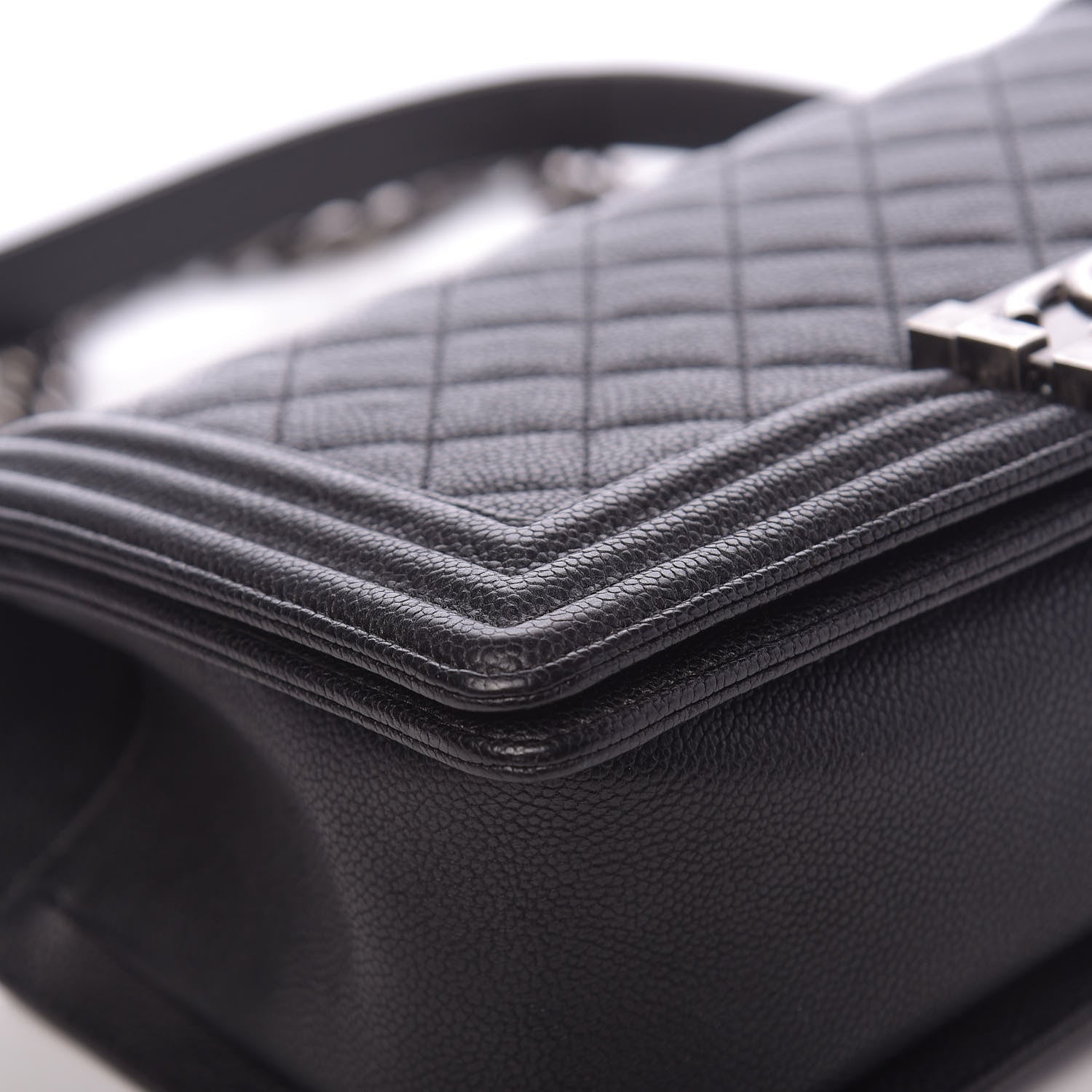 Chanel Caviar Quilted Medium Boy Flap Black 6 of 15