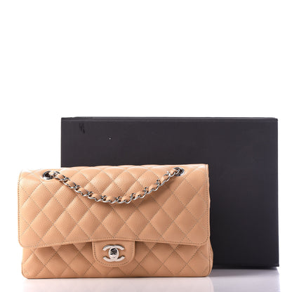 Chanel Caviar Quilted Medium Double Flap Beige 11 of 11