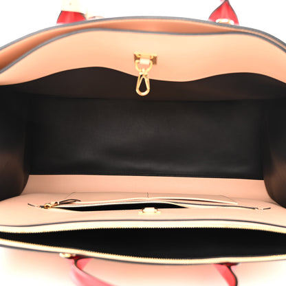 Louis Vuitton Calfskin City Steamer XL Black Creme Bourgogne 5 of 9