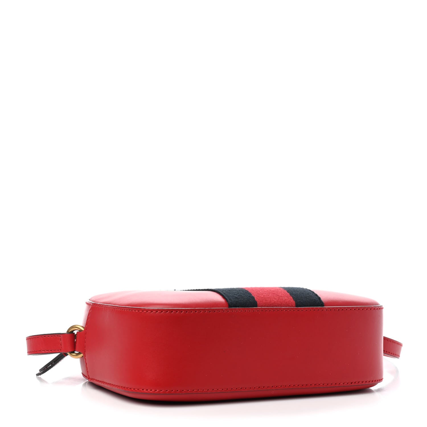 Gucci Calfskin Web Small Webby Bee Shoulder Bag Red 4 of 9
