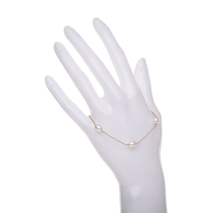Tiffany 18K Yellow Gold Pearl 6-6.5mm Elsa Peretti Pearls By The Yard Bracelet 2 of 4