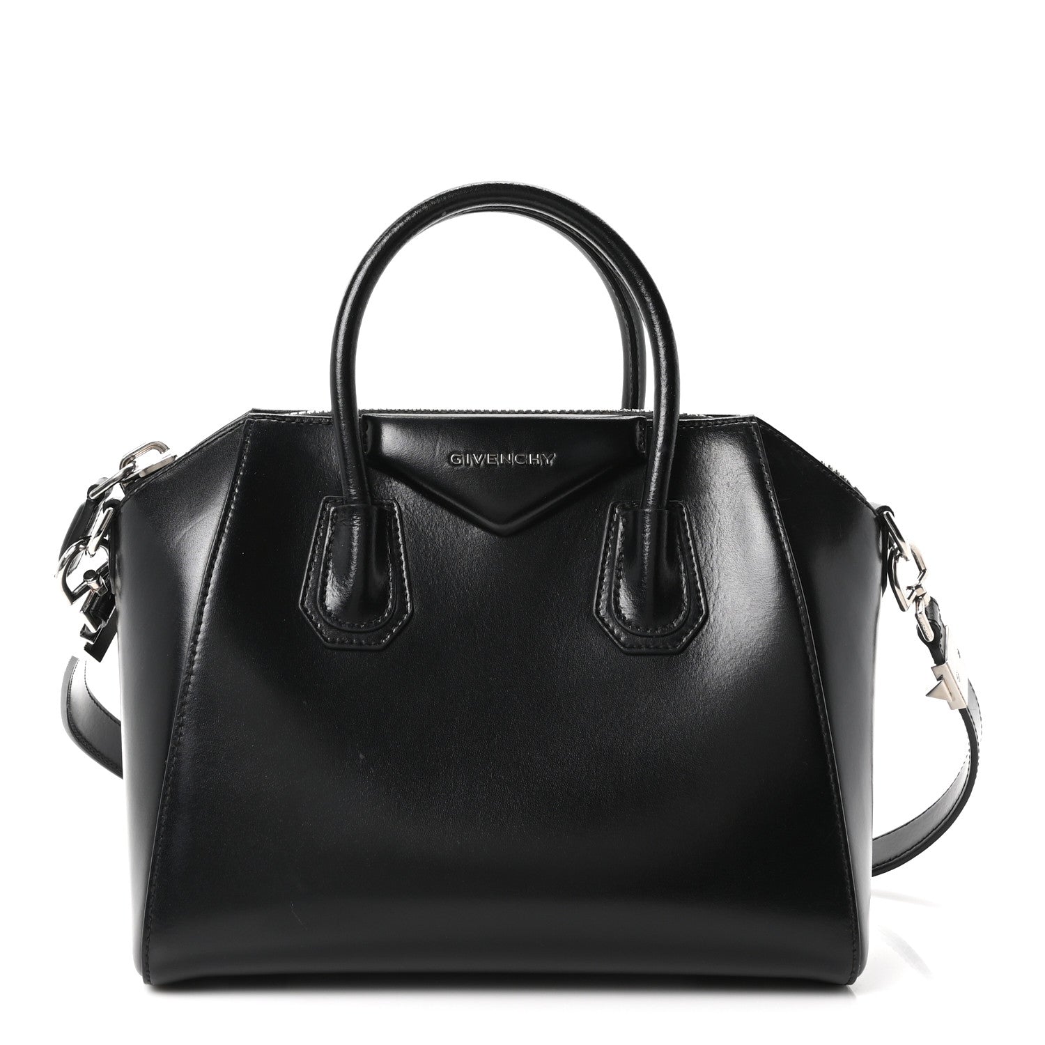 Givenchy Shiny Lord Calfskin Medium Antigona Black 1 of 10