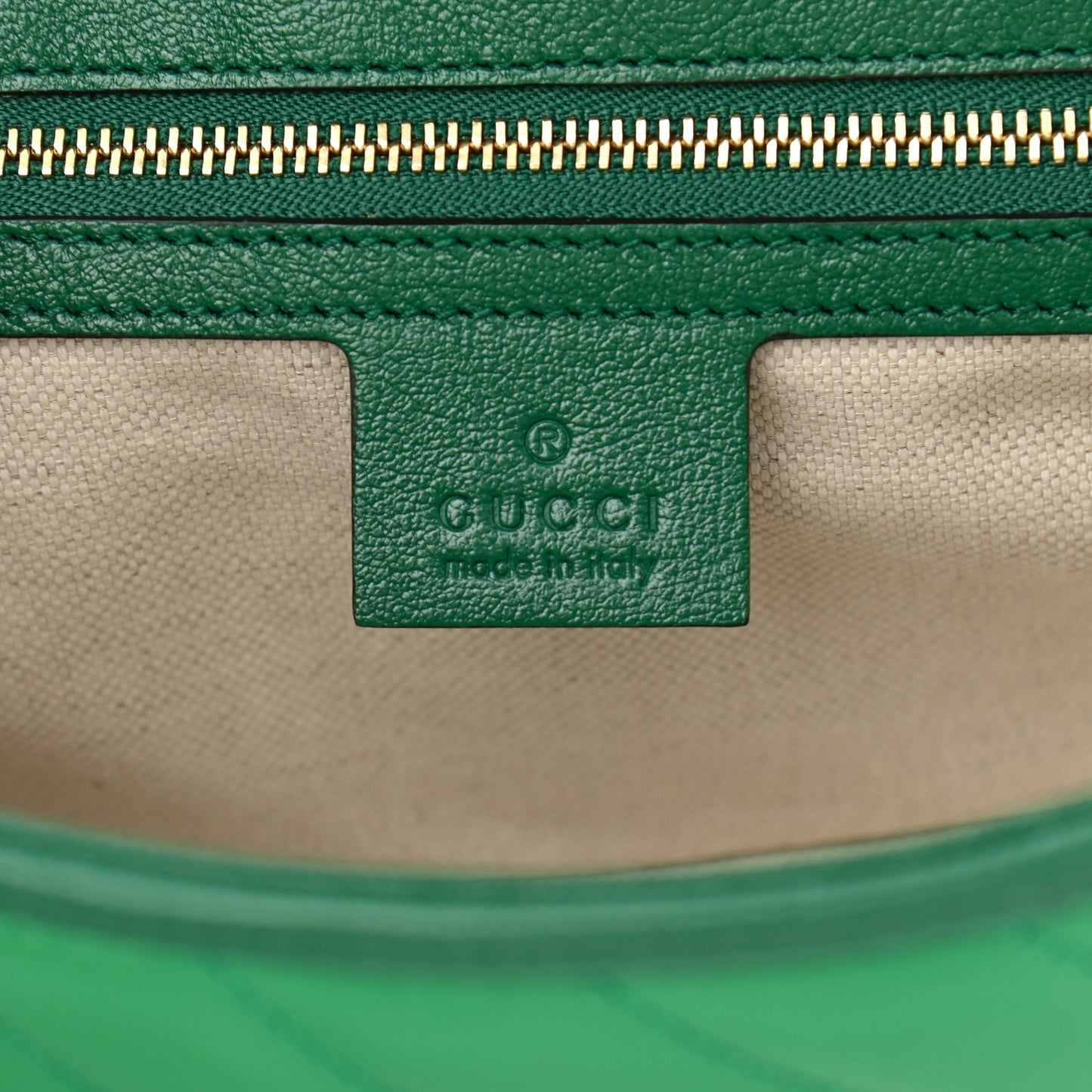 Azalea Calfskin Enamel Matelasse Diagonal Small Torchon GG Marmont Shoulder Bag New Shamarock Emerald